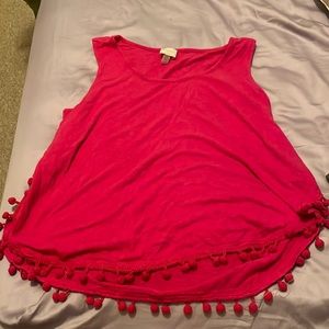Cupio pink woman’s tank top - size large